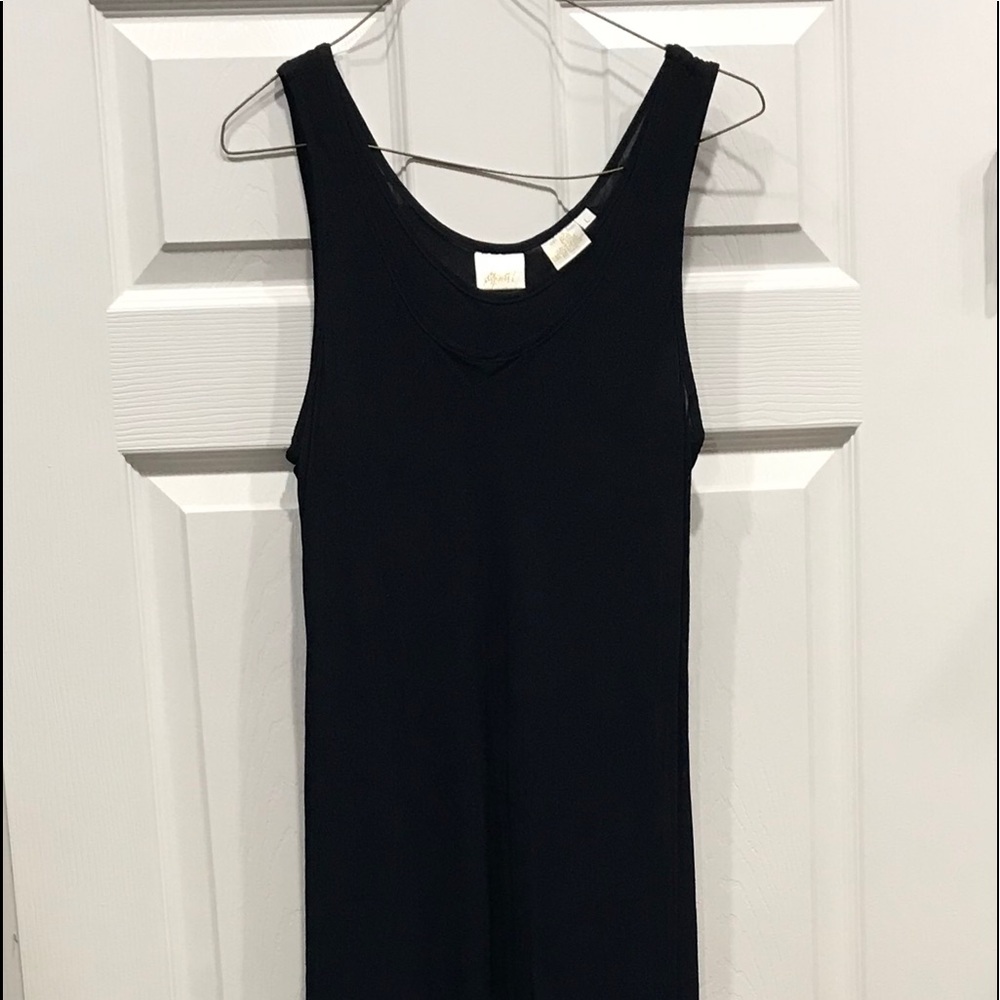 Dress, 2 layers, deep dark blue